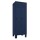 METAN Garderobenschrank 1800 x 700 x 500 mm (HxBxT) mit Füßen, 2 Abteile, Tür- und Korpusfarbe RAL 5003 saphirblau