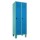 METAN Garderobenschrank 1800 x 700 x 500 mm (HxBxT) mit Füßen, 2 Abteile,  Korpusfarbe RAL 6034 pastelltürkis, Türfarbe RAL 5012 lichtblau