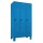 METAN Garderobenschrank 1800 x 1050 x 500 mm (HxBxT) mit Füßen, 3 Abteile, Tür- und Korpusfarbe RAL 5012 lichtblau