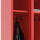 METAN Feuerwehrschrank, 3 Abteile, komplett offen, 2000/1800 x 1050 x 500 mm (HxBxT), RAL 3000 feuerrot