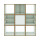 Bisley Home BOB Aufbewahrungssystem, 5 offene Fächer, 1 Fach mit Fachboden und Tür, 3 Fächer offen mit Fachboden und Rückwand, 1200 x 1200 x 380 mm (HxBxT), 001 weiß