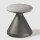 Bisley Hocker Fungus, mit drehbarem, gepolsterten Sitz, 460 x 430 x 430 mm (HxBxT), RC8501 grau