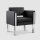 Bisley Sessel Only, Bezug aus hochwertigem Kunstleder, 730 x 700 x 630 mm (HxBxT), ZS0901 schwarz