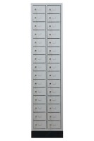 G-OFFICE Schließfachschrank, Wertfachschrank, Handyschrank, 30 Fächer, 1950 x 460 x 200 mm (HxBxT)