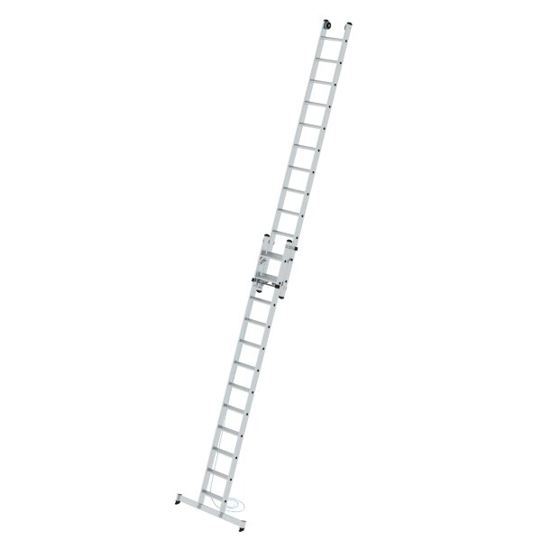 MUNK Günzburger Stufen-Seilzugleiter 2-teilig mit nivello® Traverse 2x12 Stufen