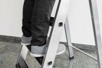 MUNK Günzburger Nachrüstsatz clip-step relax für Stufen-Stehleiter beidseitig begehbar GFK/Alu 2