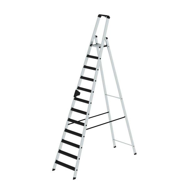 MUNK Günzburger Stufen-Stehleiter einseitig begehbar mit clip-step relax 14 Stufen