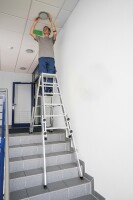 MUNK Günzburger Stufen-Stehleiter treppengängig 2x5 Stufen