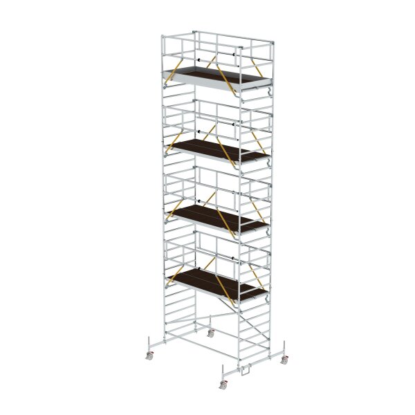 MUNK Günzburger Rollgerüst SG 1,35 x 3,0 m mit Fahrbalken und Doppel-Plattform Plattformhöhe 8,5
