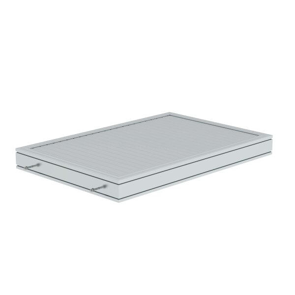 MUNK Günzburger Plattform Aluminium geriffelt Plattformlänge 1260 mm