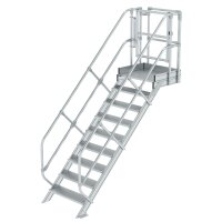 MUNK Günzburger Treppen-Modul Aluminium geriffelt 7 Stufen