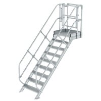 MUNK Günzburger Treppen-Modul Aluminium geriffelt 9...