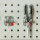 Bedrunka + Hirth Multi-Funktionsschrank, 2x Fachboden fest, 1x Lochwand, 2x Flügeltüren mit Lochwand, RAL 7035 / RAL 5012, 1838 x 980 x 500 mm (HxBxT)