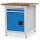Bedrunka + Hirth Kastenwerkbank, Schubladenanzahl: 2, Anzahl Flügeltüren: 1, RAL 7035 / RAL 5012, 959 x 810 x 750 mm (HxBxT)