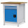 Bedrunka + Hirth Kastenwerkbank, Schubladenanzahl: 3, Anzahl Flügeltüren: 1, RAL 7035 / RAL 5012, 959 x 810 x 750 mm (HxBxT)