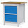 Bedrunka + Hirth Kastenwerkbank, Schubladenanzahl: 2, RAL 7035 / RAL 5012, 859 x 810 x 750 mm (HxBxT)