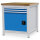 Bedrunka + Hirth Kastenwerkbank, Schubladenanzahl: 3, Anzahl Flügeltüren: 1, RAL 7035 / RAL 5012, 959 x 810 x 750 mm (HxBxT)