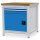 Bedrunka + Hirth Kastenwerkbank, Schubladenanzahl: 2, RAL 7035 / RAL 5012, 859 x 810 x 750 mm (HxBxT)