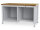 Bedrunka + Hirth Kastenwerkbank, RAL 7035, 959 x 1500 x 750 mm (HxBxT)