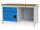 Bedrunka + Hirth Kastenwerkbank, Schubladenanzahl: 1, Anzahl Flügeltüren: 1, RAL 7035 / RAL 5012, 859 x 1500 x 750 mm (HxBxT)