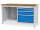 Bedrunka + Hirth Kastenwerkbank, Schubladenanzahl: 4, RAL 7035 / RAL 5012, 859 x 1500 x 750 mm (HxBxT)
