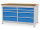 Bedrunka + Hirth Kastenwerkbank, Schubladenanzahl: 8, RAL 7035 / RAL 5012, 959 x 1500 x 750 mm (HxBxT)