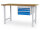 Bedrunka + Hirth Reihenwerkbank, Schubladenanzahl: 3, RAL 7035 / RAL 5012, 859 x 1500 x 750 mm (HxBxT)