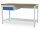 Bedrunka + Hirth Arbeits- und Werktisch, Schubladenanzahl: 1, RAL 7035 / RAL 5012, 959 x 2000 x 750 mm (HxBxT)