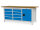Bedrunka + Hirth Kastenwerkbank, Schubladenanzahl: 8, Anzahl Flügeltüren: 1, RAL 7035 / RAL 5012, 859 x 2000 x 750 mm (HxBxT)