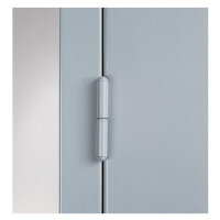 Bedrunka + Hirth Schrank mit Sichtlagerkästen, 9x Fachboden, RAL 7035 / RAL 5012, 1980 x 700 x 300 mm (HxBxT)
