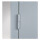 Bedrunka + Hirth Flügeltürenschrank mit mittigem Schubladenblock und Sichtfenster, RAL 7035 / RAL 5012, 1950 x 930 x 600 mm (HxBxT)