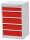 Bedrunka + Hirth Schubladenschrank, Schubladenanzahl: 5, RAL 7035 / RAL 5012, 819 x 530 x 500 mm (HxBxT)