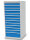 Bedrunka + Hirth Schubladenschrank, Schubladenanzahl: 13, RAL 7035 / RAL 5012, 1519 x 705 x 736 mm (HxBxT)