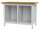 Bedrunka + Hirth Kastenwerkbank Gehäuse, Tiefe 600 mm, RAL 7035, 859 x 1250 x 600 mm (HxBxT)