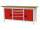 Bedrunka + Hirth Kastenwerkbank, Tiefe 600 mm R 18-16 und, Schubladenanzahl:7 , Amzahl Flügeltüre: 2, RAL 7035 / RAL 5012, 859 x 2000 x 600 mm (HxBxT)
