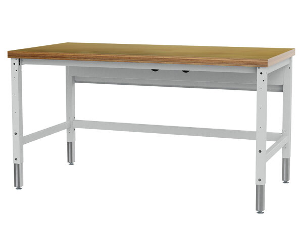 Bedrunka + Hirth Packtisch Komfort, Grundtisch Elektrisch, 2 Motoren, RAL 7035, 2000 x 750 mm (BxT)