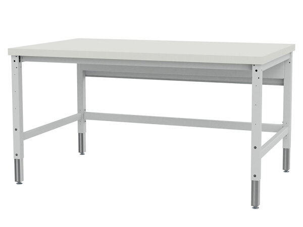 Bedrunka + Hirth Packtisch Komfort, Grundtisch Elektrisch, 2 Motoren, RAL 7035, 2000 x 750 mm (BxT)