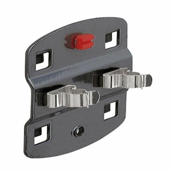 ®RasterPlan Doppelte Werkzeugklemme Durchmesser 19 mm Anthrazitgrau