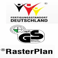 ®RasterPlan Werkzeughalter 3-fach Länge 150 mm x Breite 45 mm Alufarben