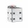 ®RasterPlan Stifteköcher Breite 63 mm x Tiefe 70 mm x Höhe 110 mm Alufarben