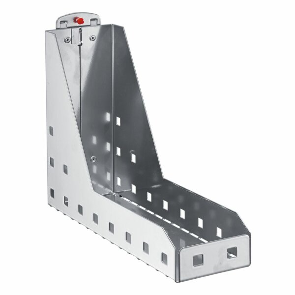 ®RasterPlan Ordnerhalter Breite 85 mm x Tiefe 320 mm x Höhe 220 mm Alufarben