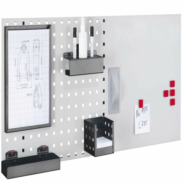 LogoChart® Office Set 1 1 x LogoChart® RAL 7035 - Lichtgrau Breite 1000 mm x Höhe 450 mm