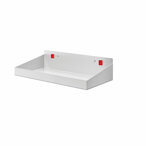 ®RasterPlan/ABAX® Stahlboden mit Abrollband Breite 490 mm x Tiefe 243 mm x Höhe 77 mm RAL 7035 - Lichtgrau
