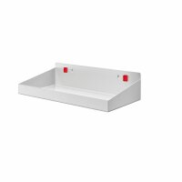 ®RasterPlan/ABAX® Stahlboden mit Abrollband Breite 490 mm x Tiefe 243 mm x Höhe 77 mm RAL 7035 - Lichtgrau