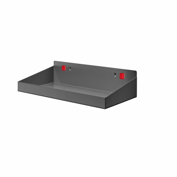 ®RasterPlan/ABAX® Stahlboden mit Abrollband Breite 490 mm x Tiefe 243 mm x Höhe 77 mm Anthrazitgrau