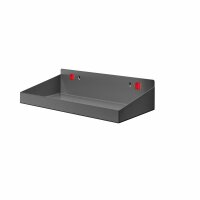 ®RasterPlan/ABAX® Stahlboden mit Abrollband Breite 490 mm x Tiefe 243 mm x Höhe 77 mm Anthrazitgrau