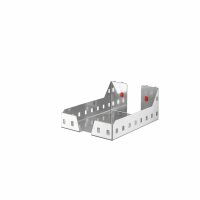 ®RasterPlan/ABAX® Dokumentenablage Breite 225 mm x Tiefe 310 mm x Höhe 85 mm Alufarben