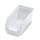 ®RasterPlan Lagersichtkasten Größe 5 Mit Aufhängeleiste für ®RasterPlan Schlitzplatten Naturweiß L 290 mm x B 140 mm x H 130 mm