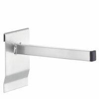 ®RasterPlan Universalhalter vierkant 200 mm alufarben.