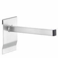 ®RasterPlan Universalhalter vierkant 300 mm alufarben.